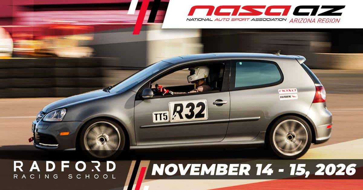 National Auto Sport Association Arizona – Radford Racing School (Fall)