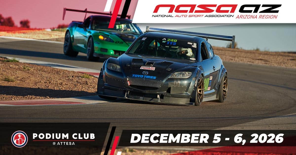 National Auto Sport Association Arizona – Podium Club (Fall Comp School)
